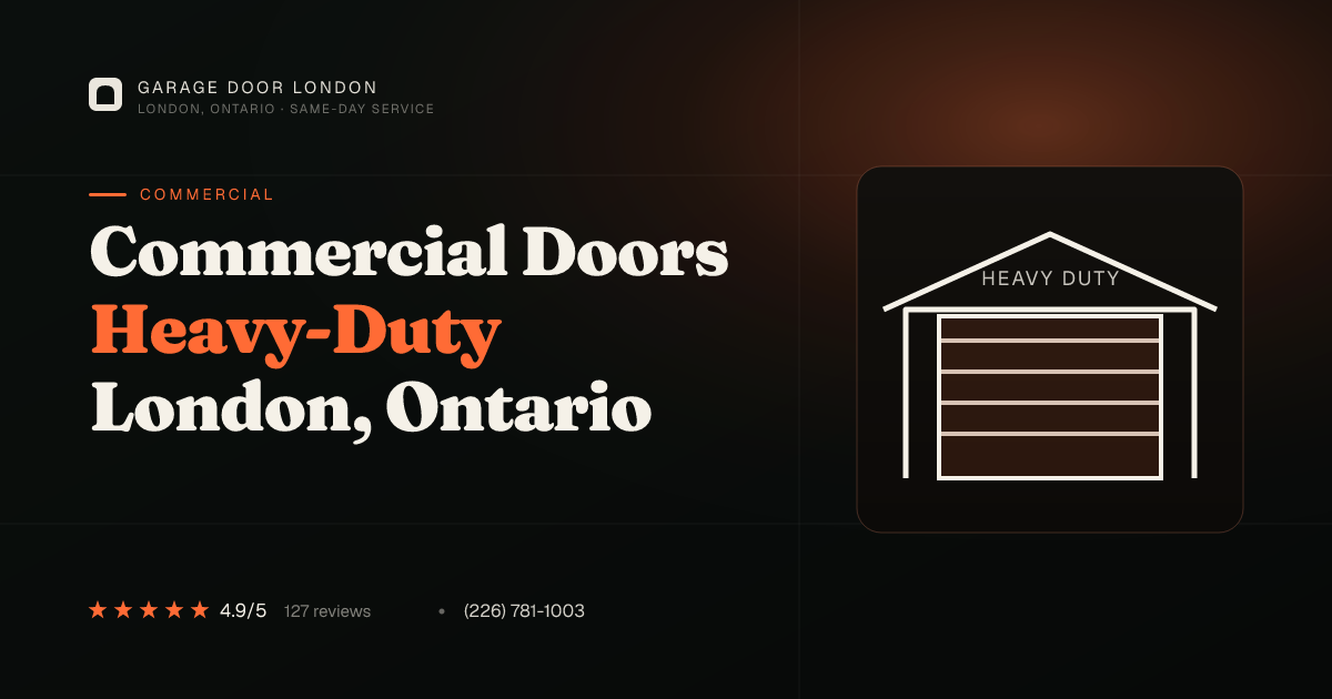 Commercial Garage Door Installation in London