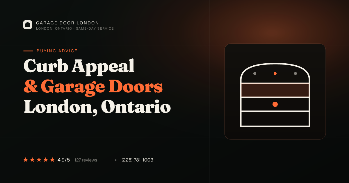 Improving curb appeal with a new garage door in London, Ontario