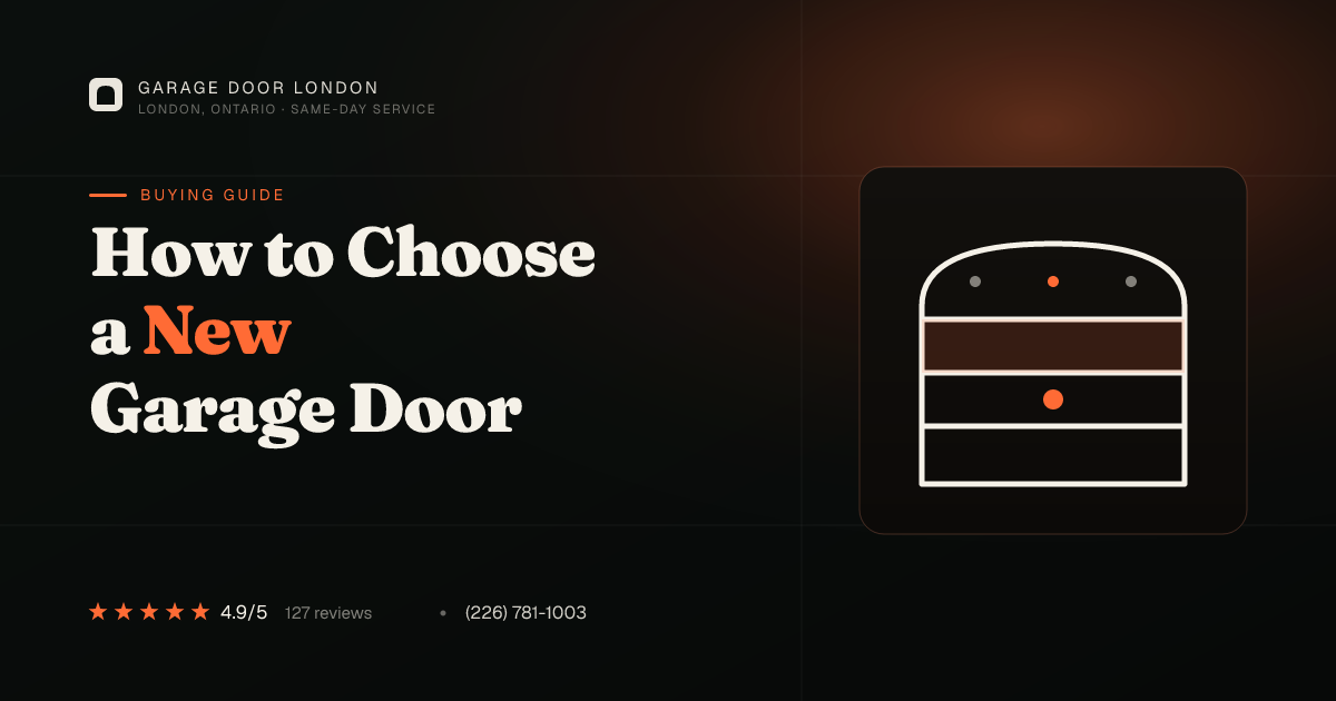 How to Choose a New Garage Door